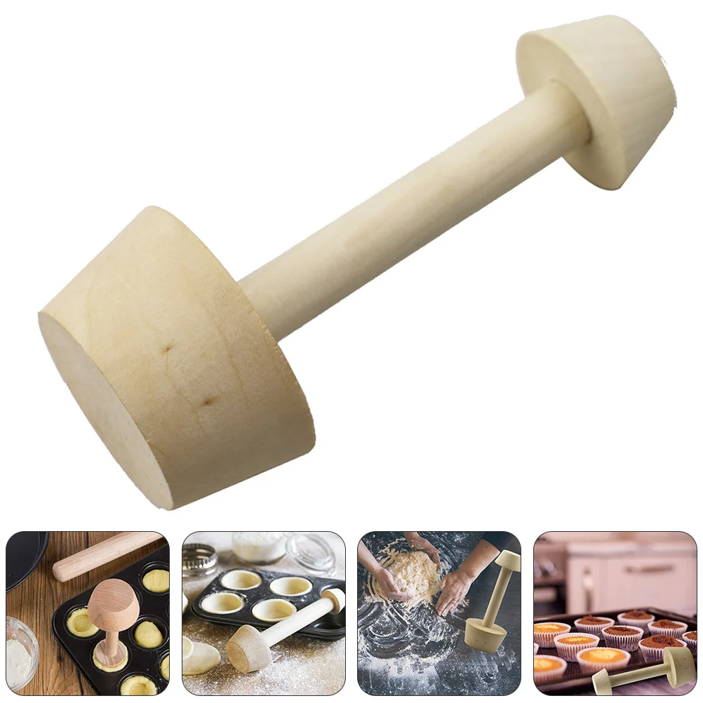 Moule de support de base de tarte aux œufs, putter, filtres à muffins, outils de cuisine en anciers, poussoirs, cuisson en bois massif, inviolable de façon spectaculaire