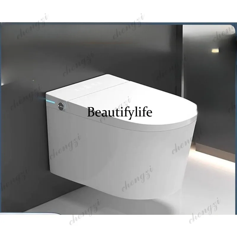 Wall-mounted light smart toilet automatic induction flip without water pressure limit integrated toilet