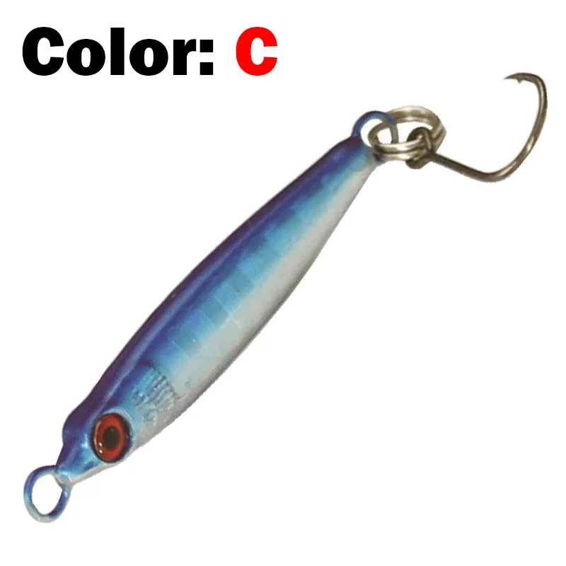 1PC Lead Fish 3g 5g Tiny Jig Hard Bait Longcast Small Metal Lure Single Hook beach stream UL Fishing Tackle Small Jig Lure Pesca