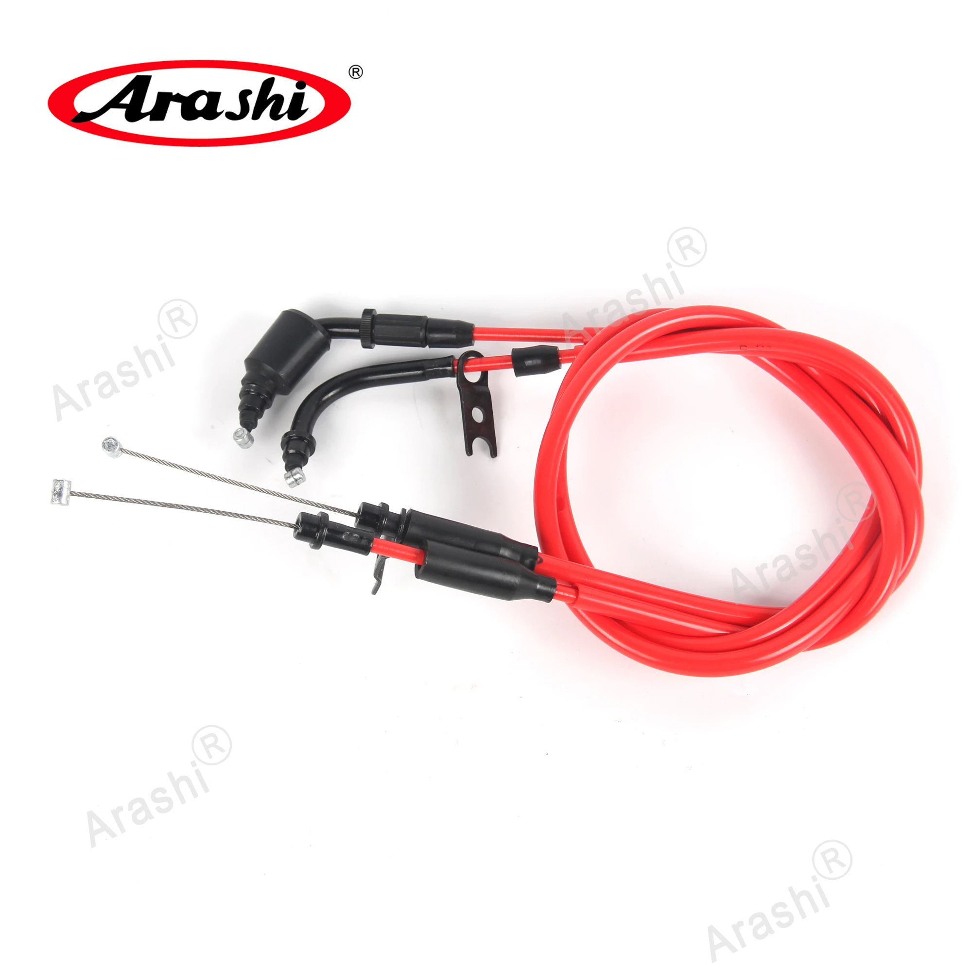 Arashi Throttle Cable For SUZUKI GSXR1000 GSX-R GSXR 1000 2017 2018 2019 2020 2021 2022 2023 2024 Stainless Rubber Wire Line