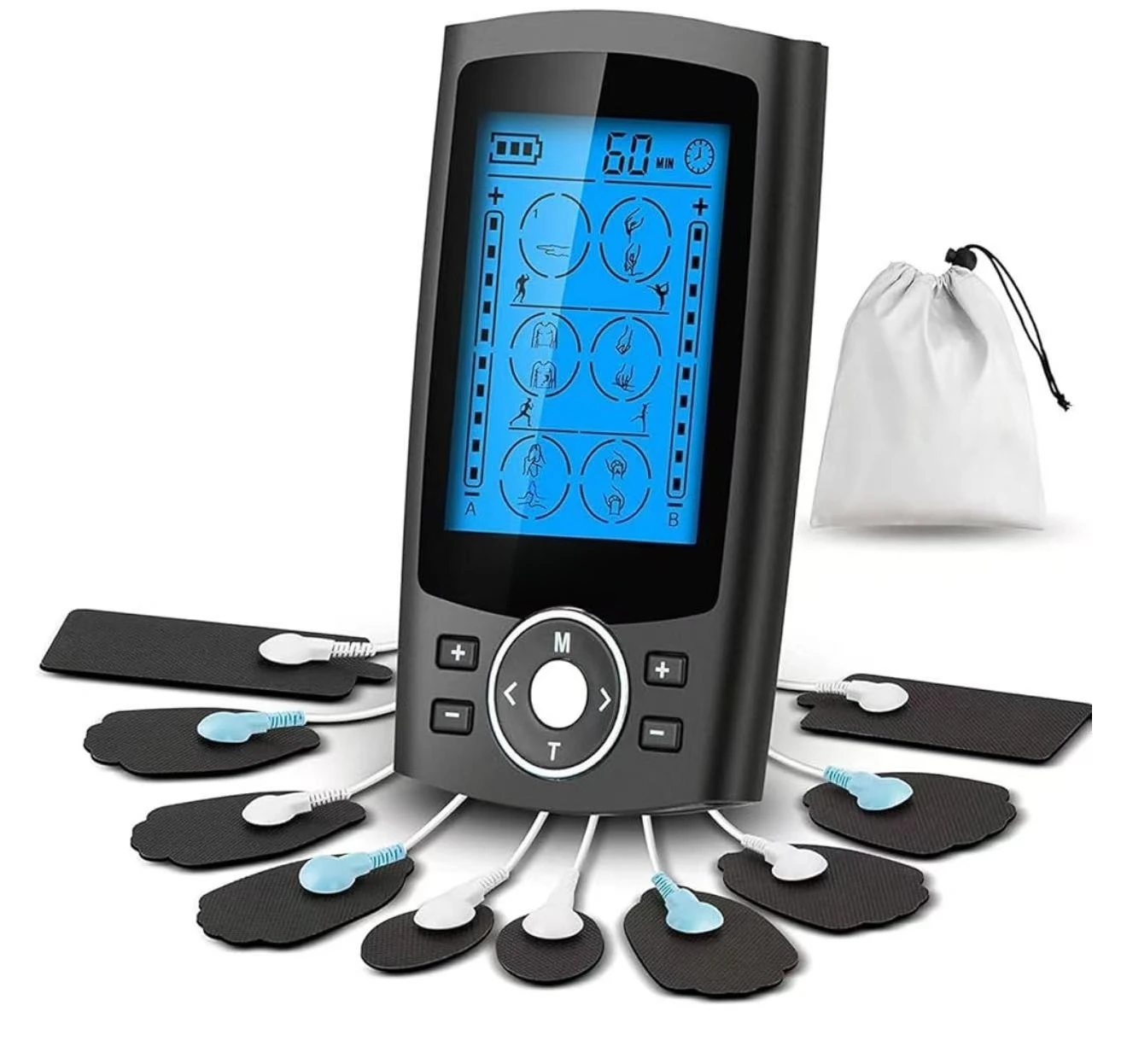 4 in 1 Combo Health Digital IFC EMS Tens Unit for Back Pain Relief muscle soreness