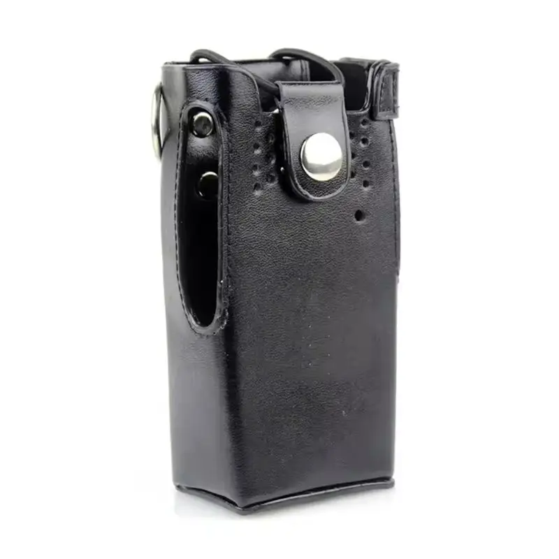 Two-Way Radio Carry Case For Motorola Walkie Talkies GP328 GP338 GP340 GP380 PTX760- Leather Case& Holster Design