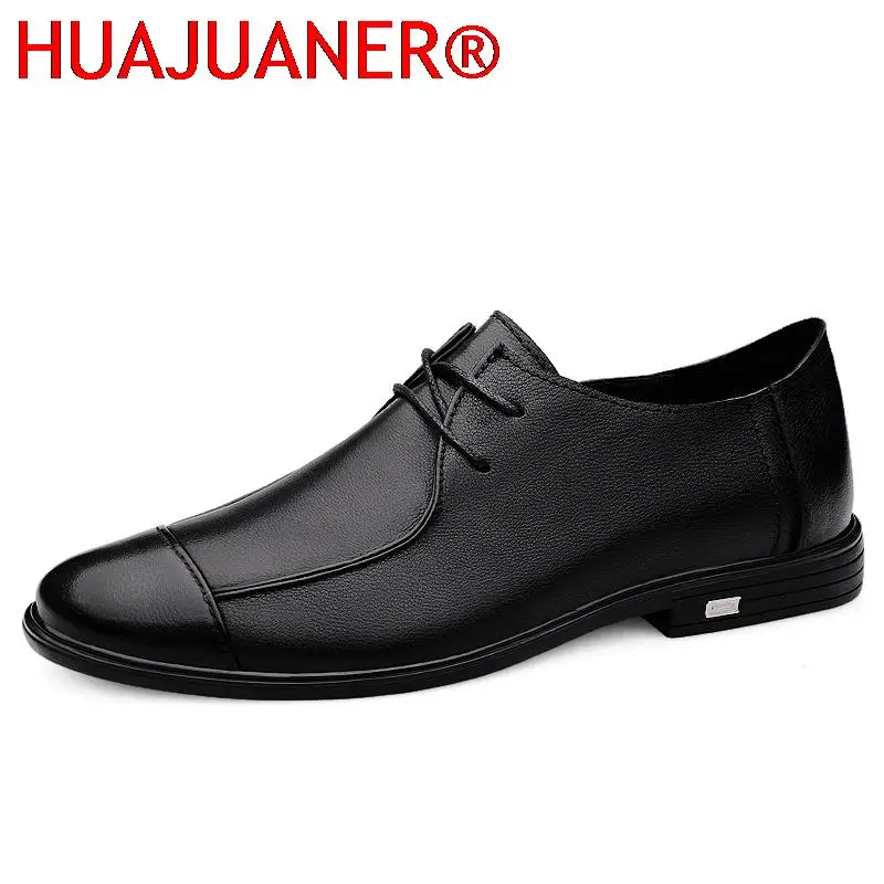 

Newly Men's Genuine Leather Shoes Size 36-46 High Quality Oxfords Soft Anti-slip Driving Shoes Man Business Oxford Shoes For Men