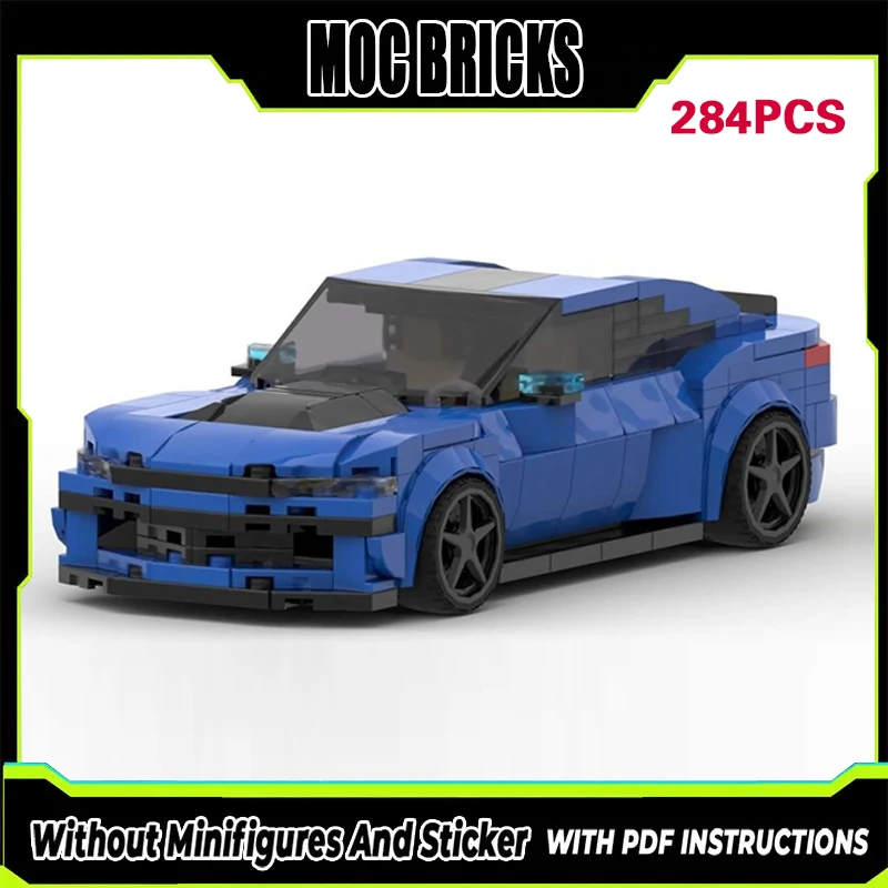 

Speed Racing Car Model MOC Building Bricks Blue GT Sports Car Modular Technology Gifts Holiday Assemble Children Toys Suit