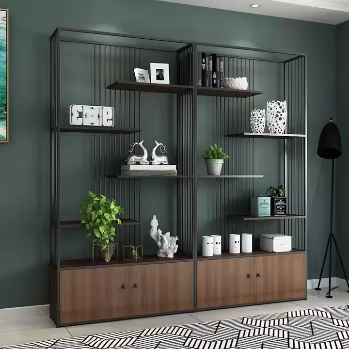 Customized Retail Brand Skincare Shop Melamine Metal Modern Multi-layer Wall Mount Cosmetic Shelf Display