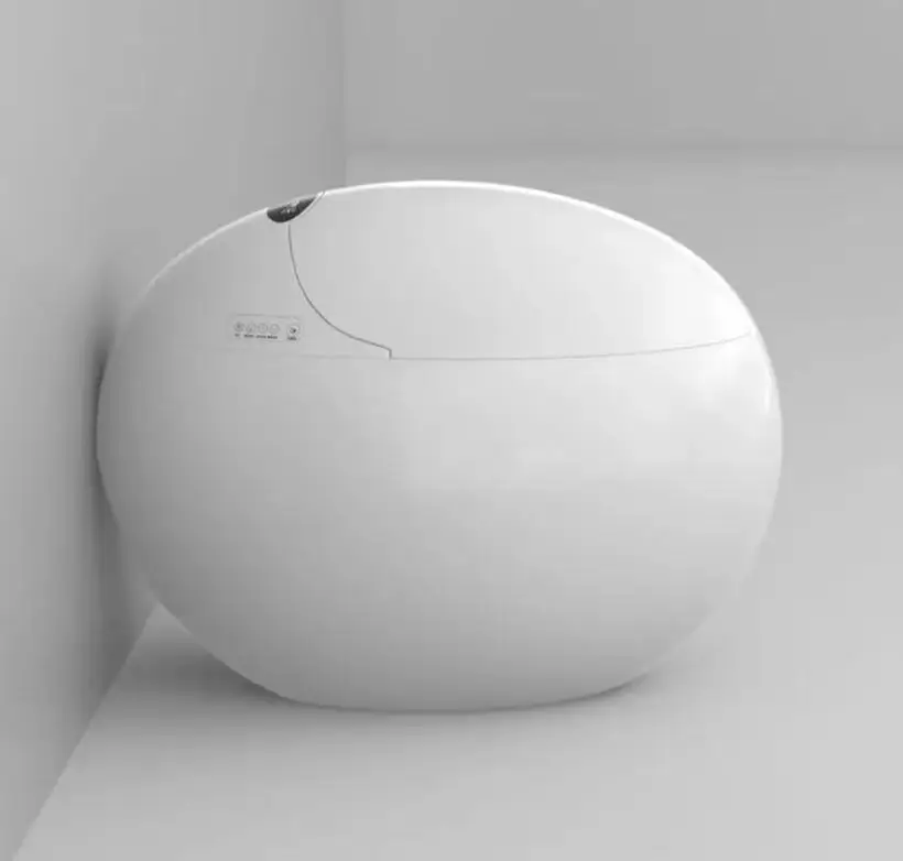 design egg-shaped round integrated sensor flushing electric seat intelligent automatic intelligent