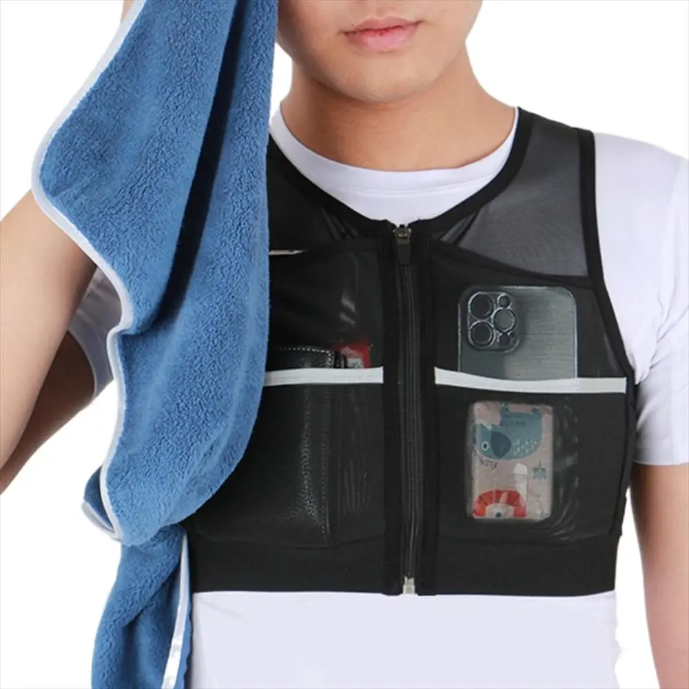 Breathable Running Jacket Large Capacity Men Women Running Backpack Marathon Vest Bags Running Storage Bag Running Chest Pack