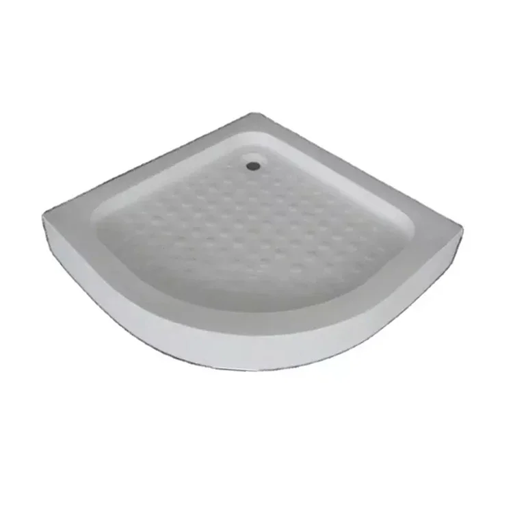 Top Fashion Portable Pure White Freestanding Shower Tray Elegant Bathroom Accessory