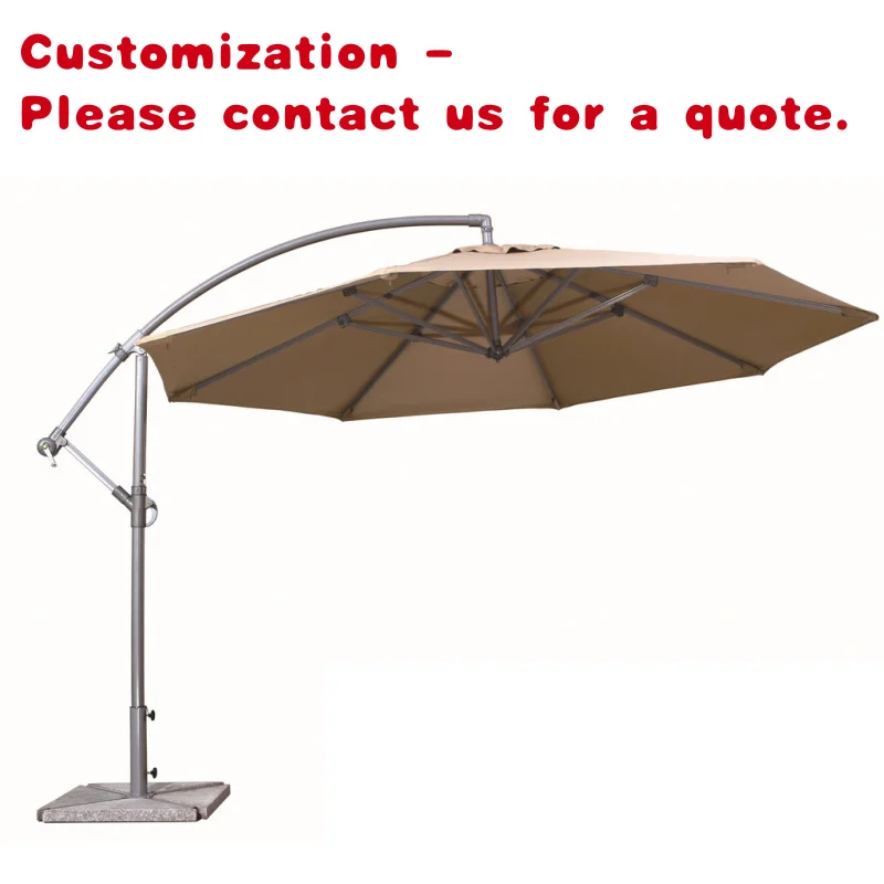 custom.Heavy Duty Side Pole Cantilever Pagoda Fancy Garden Parasol Outdoor Patio with Luxury Pool Commercial 9ft S