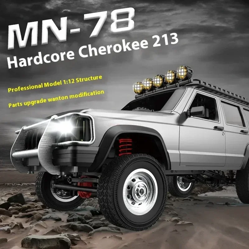 

MN78 1/12 Full Scale Cherokee RC Dirt Bike Crawler Car 2.4G RTR 4WD Remote Control Off-road Vehicle Model For Adult Kids Gifts