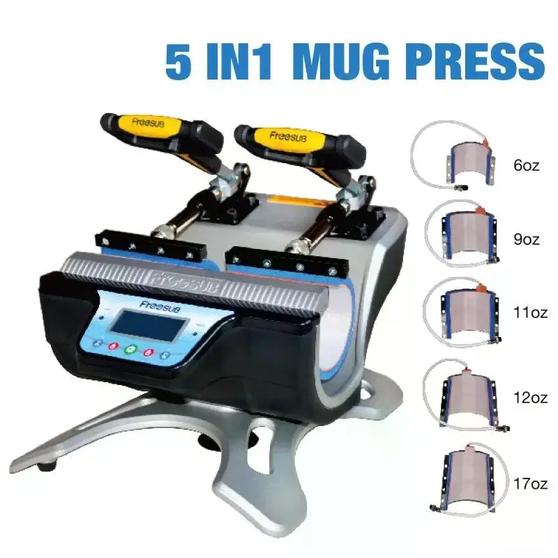 Hot sale ST-510 Double Station Mug Press Machine Sublimation Heat Press Machine for 6oz ,9oz .11oz ,12oz,17oz Mugs Cups Printing