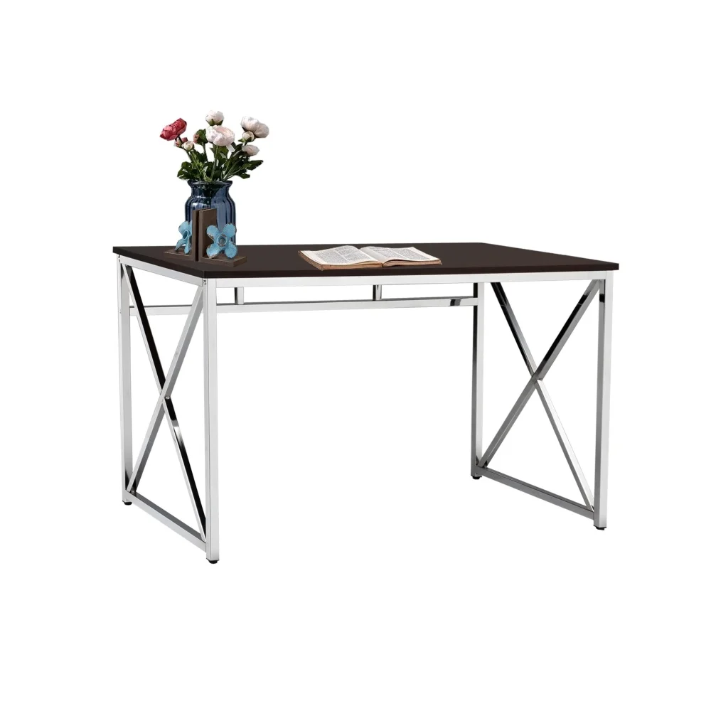 

Стол для рабочего пространства Madison Office, МДФ/Хром коричневого цвета