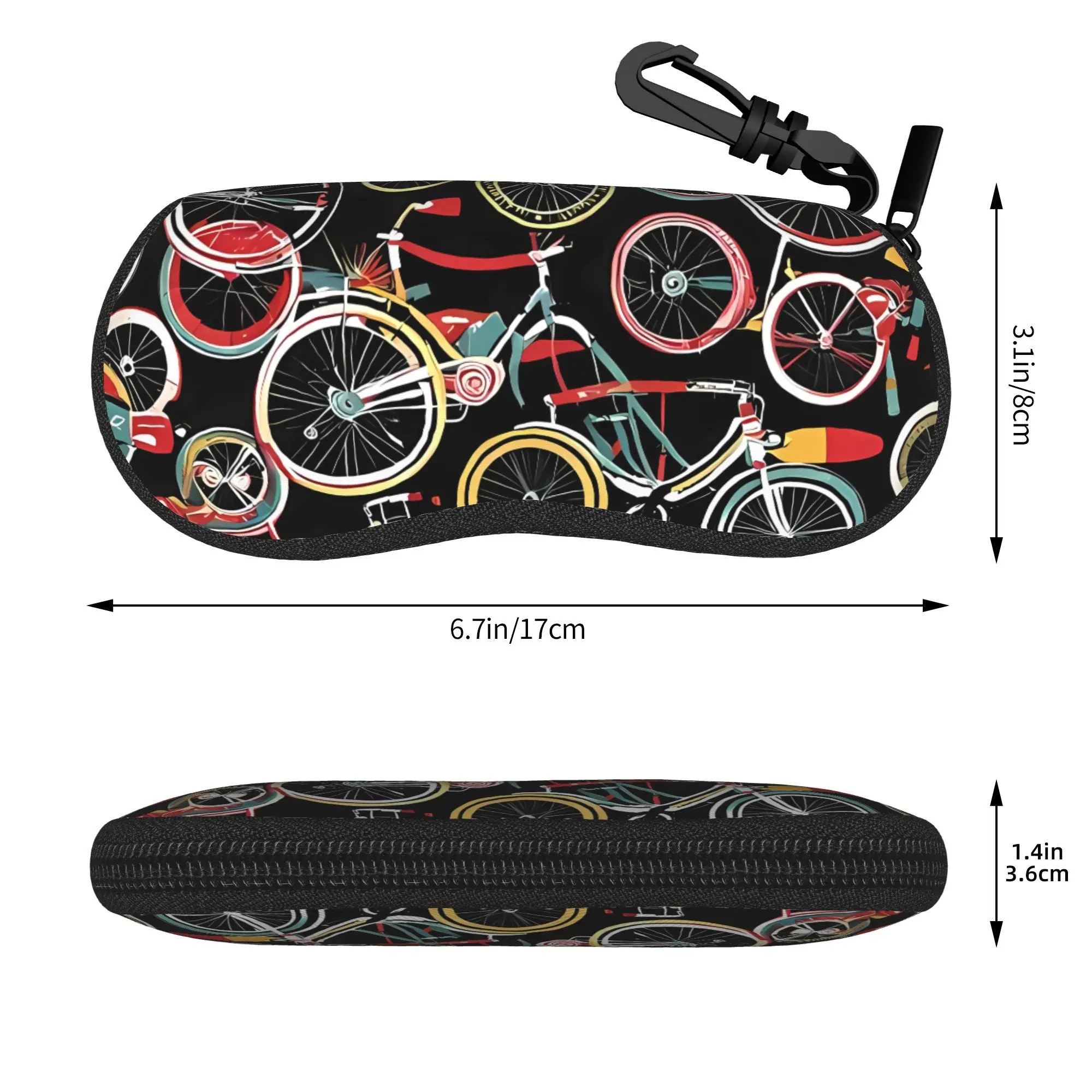 Stylish Case for Bike Glasses Ultra-Light Travel-Friendly Accessory for Wallet, Phone Case or Keys