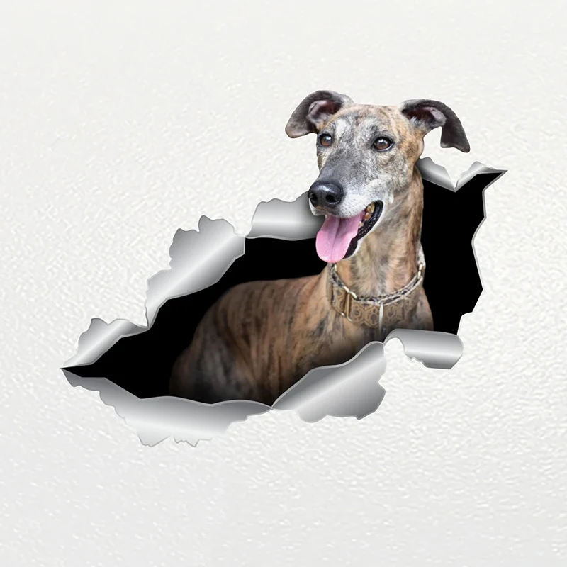 

S62225# Car Sticker Brindle Whippet Dog Pet Animal Waterproof Vinyl Decal Car Accessories Decor Pegatinas Para Coche