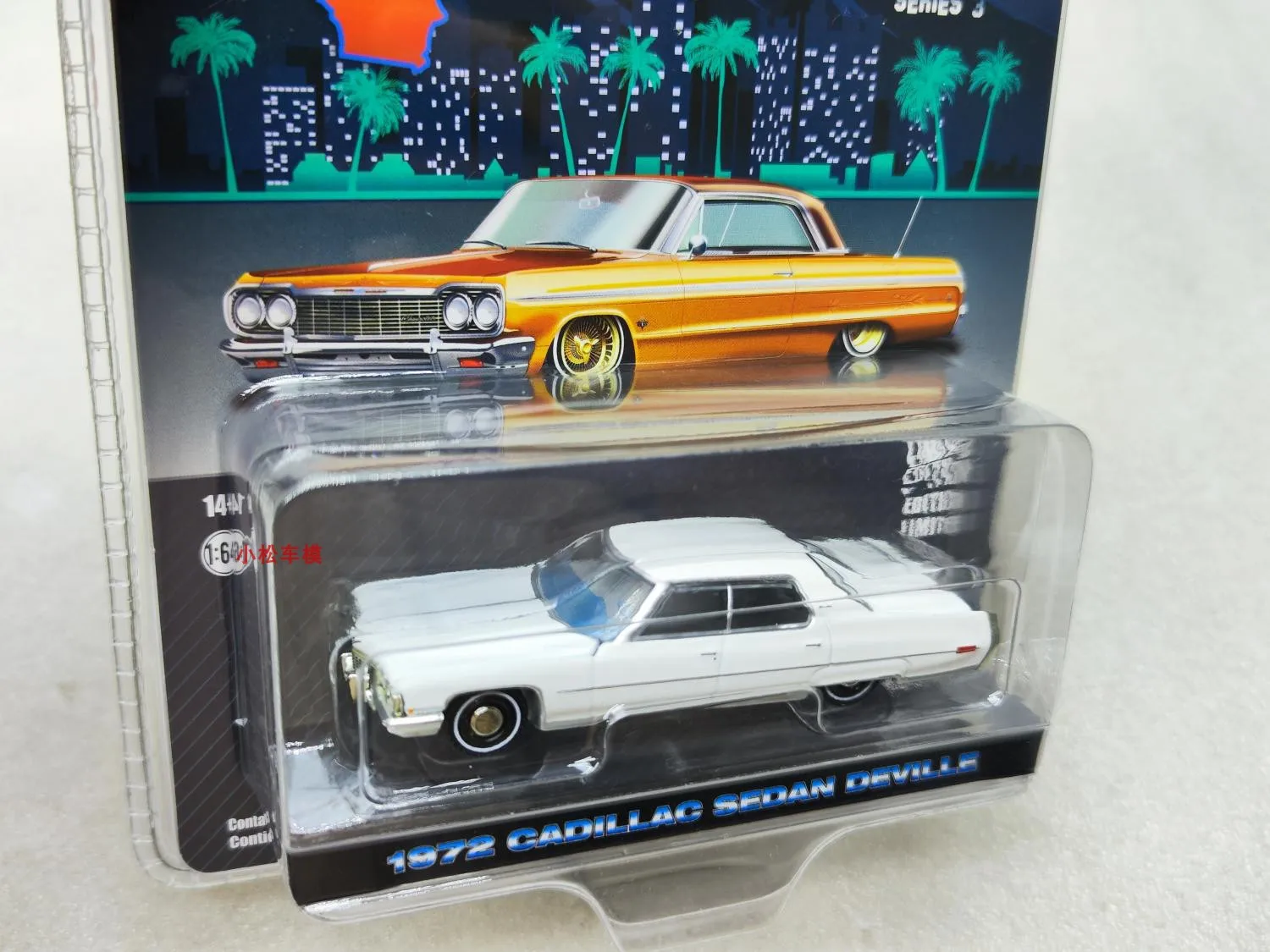 1:64 California Low lying Series 3-1972 Cadillac car deVille Cotillard Collection of car models