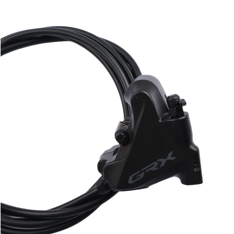 Shimano GRX ST-RX400 GRX 10-speed STI bled with BR-RX400 flat mount calliper, right front