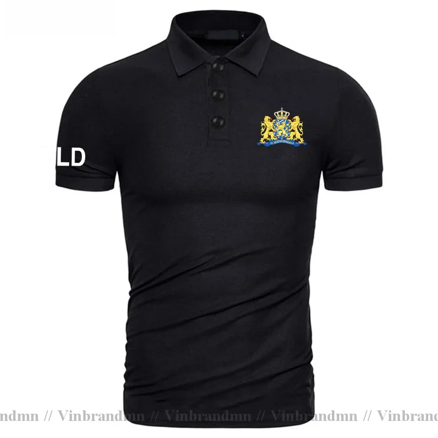 Netherlands Low Countries Holland Dutch NLD Polo shirts Men Fashion Brand Design Country Flag Clothing Classic Nation Team Shirt