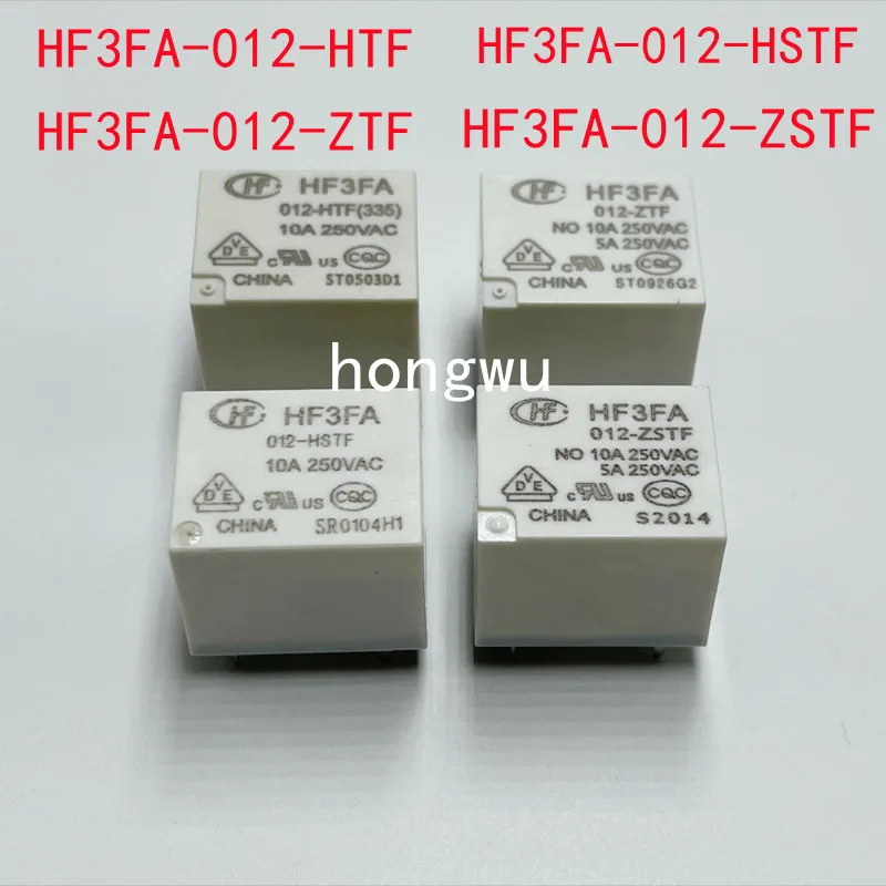 

100% Original New 5PCS HF3FA-012-HTF HF3FA-012-HSTF HF3FA-012-ZTF HF3FA-012-ZSTF DC12V relay 10A 4pins and 5pins