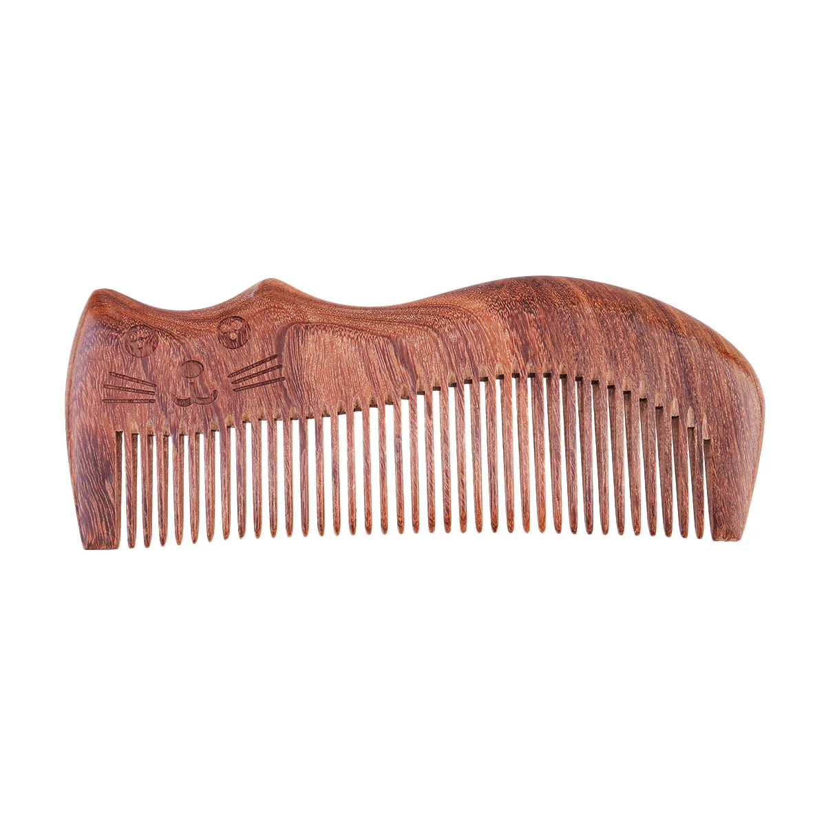 

1pc Wooden Sandalwood Comb Durable Smooth Teeth Anti- Hair Loss Reduction Massage Comb For Women Girls Hair Care