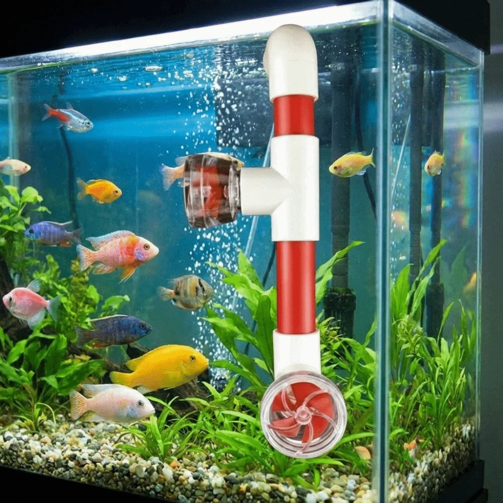 Plastic Rotary Pump Head Rotary Type Transparent Auto-Rotating Fan Kit Side Filter Compatible Filter Modification