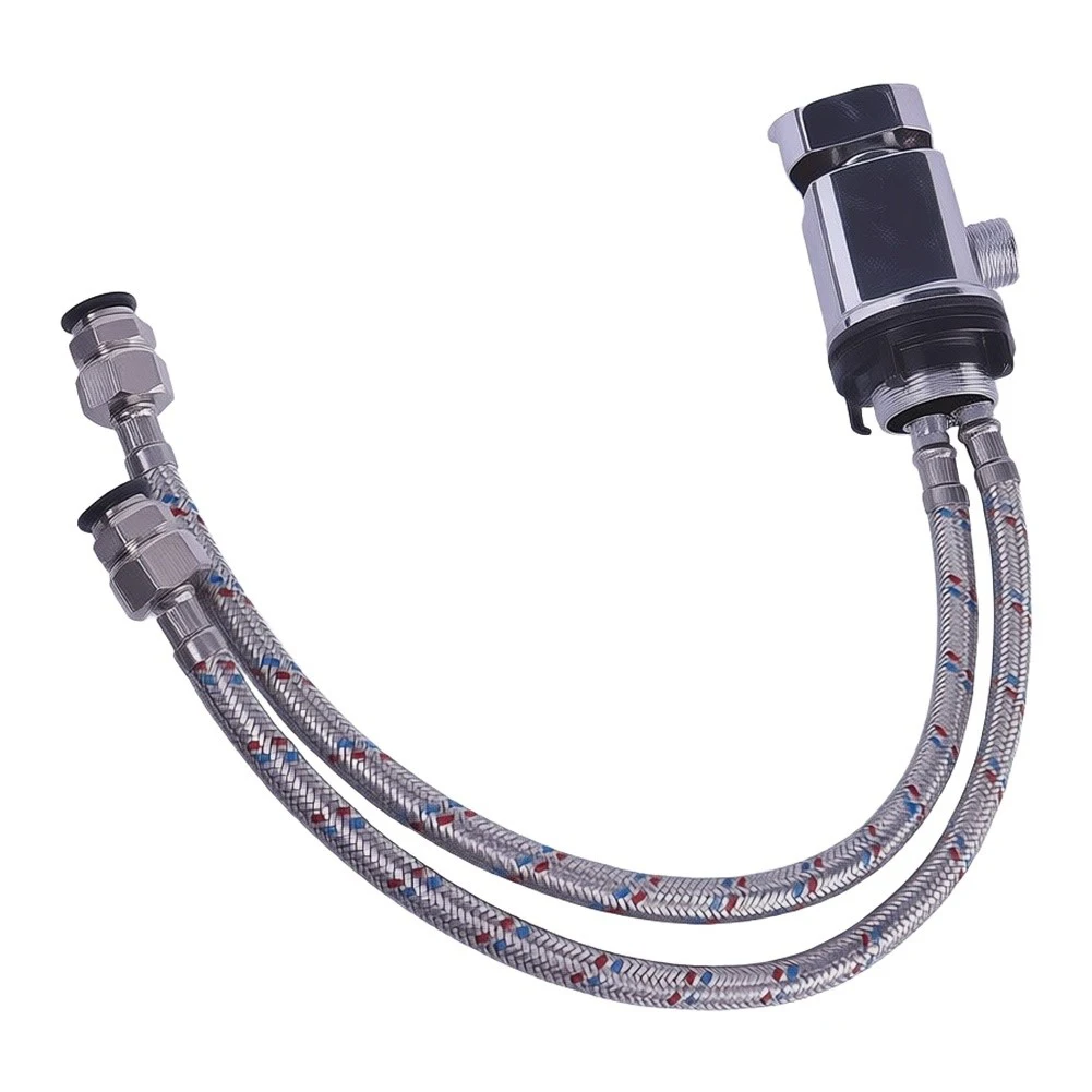 Shower Mixer for Caravan Applications with Chrome Construction 12mm Push Fit For Tails and 1/2 Inch Standard Plumbing Interface