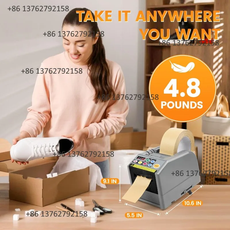 Automatic Tape Dispenser Ribbon Cutting Machine 999mm Precision Cutter For Shipping School Restaurant Business Home Use