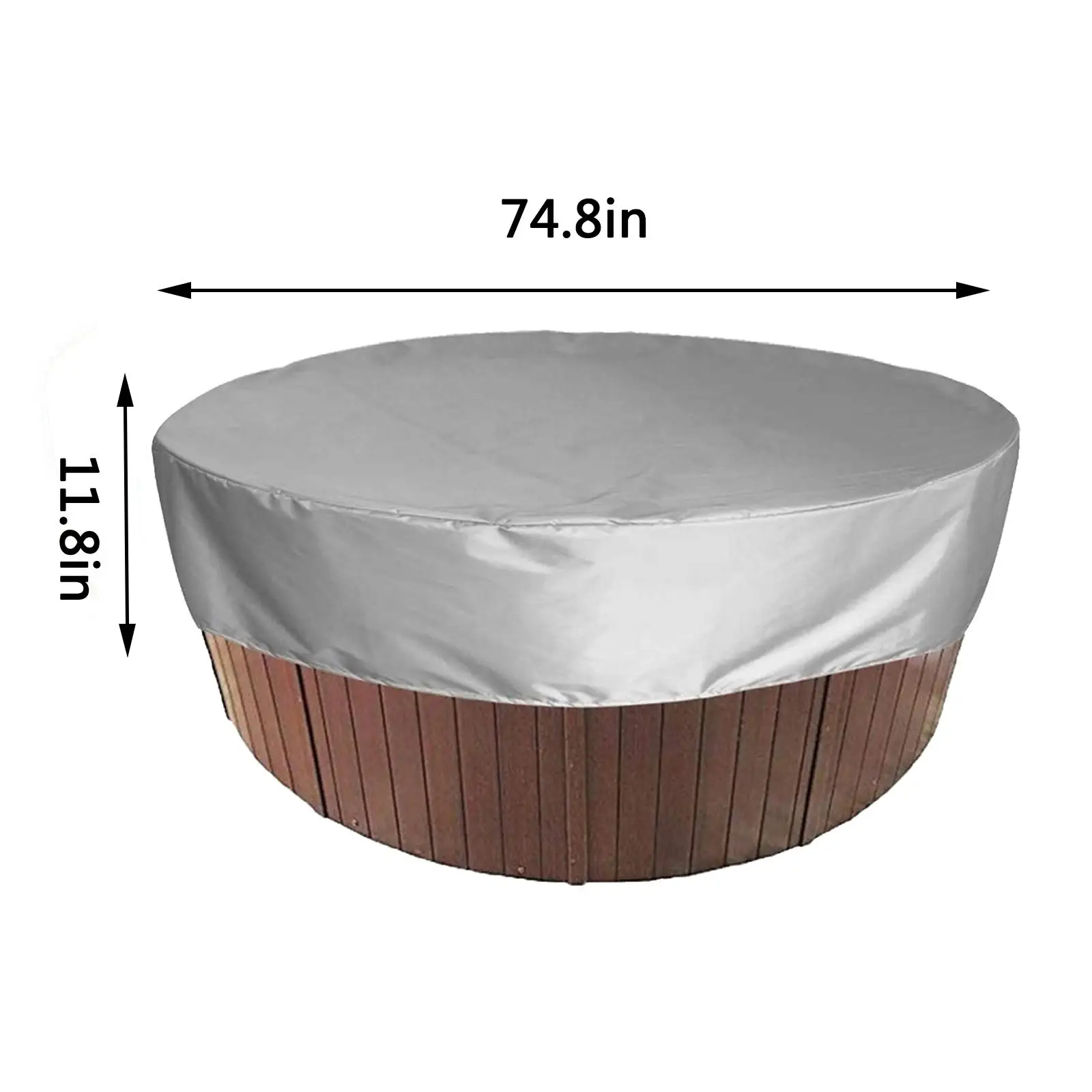 Round Above Ground Pool Cover for Garden SPA Above Ground Pool Dust Cover