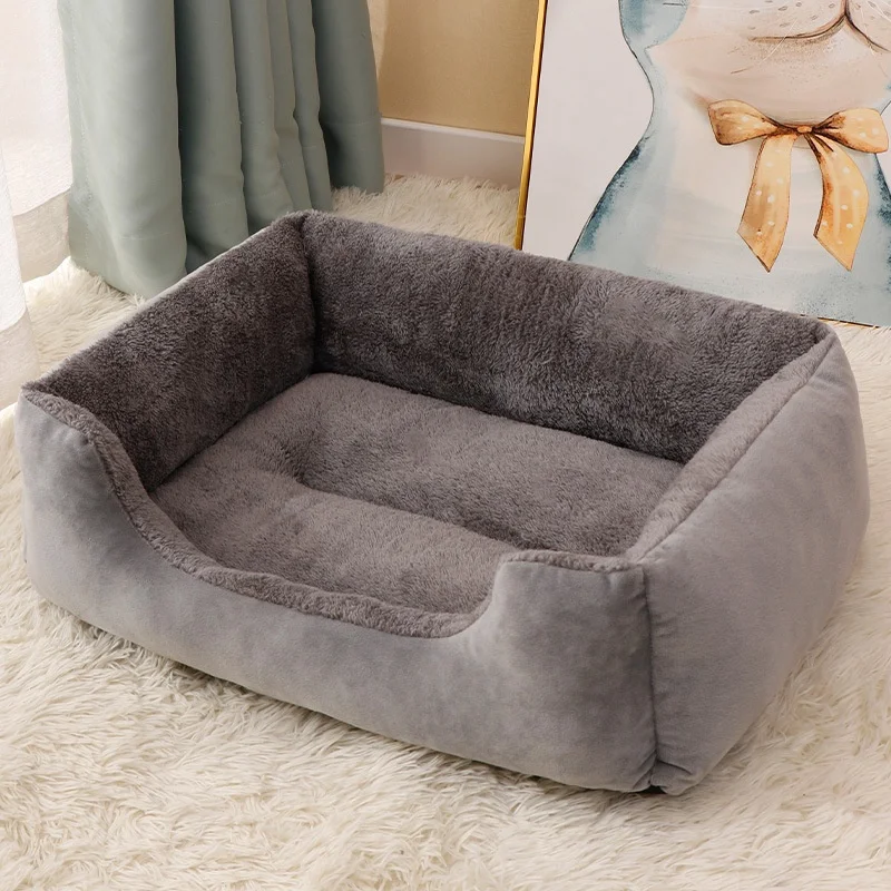 سرير قطط شتوي سميك ودافئ، أفضل سرير كلب أليف، بيت الكلب، دفء شتوي عالمي لجميع المواسم، غير قابل للانزلاق وقابل للغسل