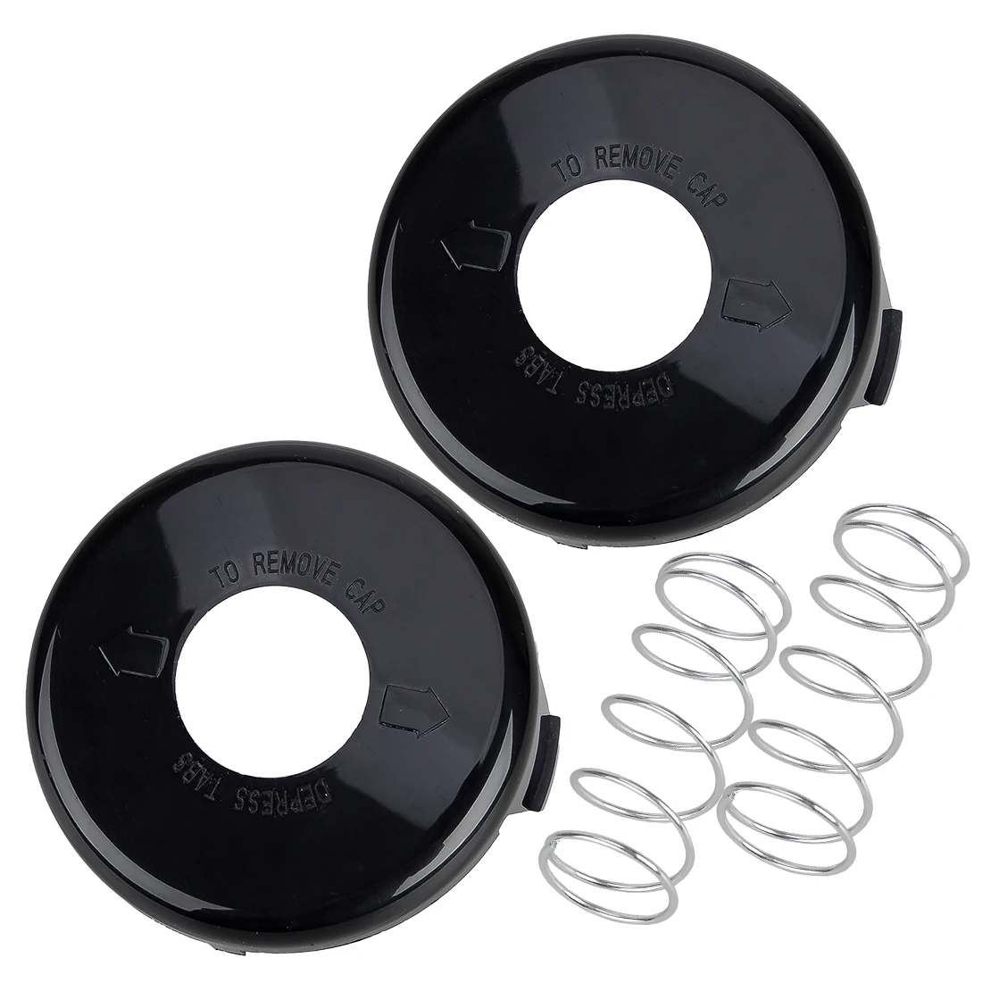 2 Sets Trimmer Spool Line Covers Caps with Springs 88026 73-8200 Fit for Toro 51259 51301 51302 51303 51304 51305 51306 51307