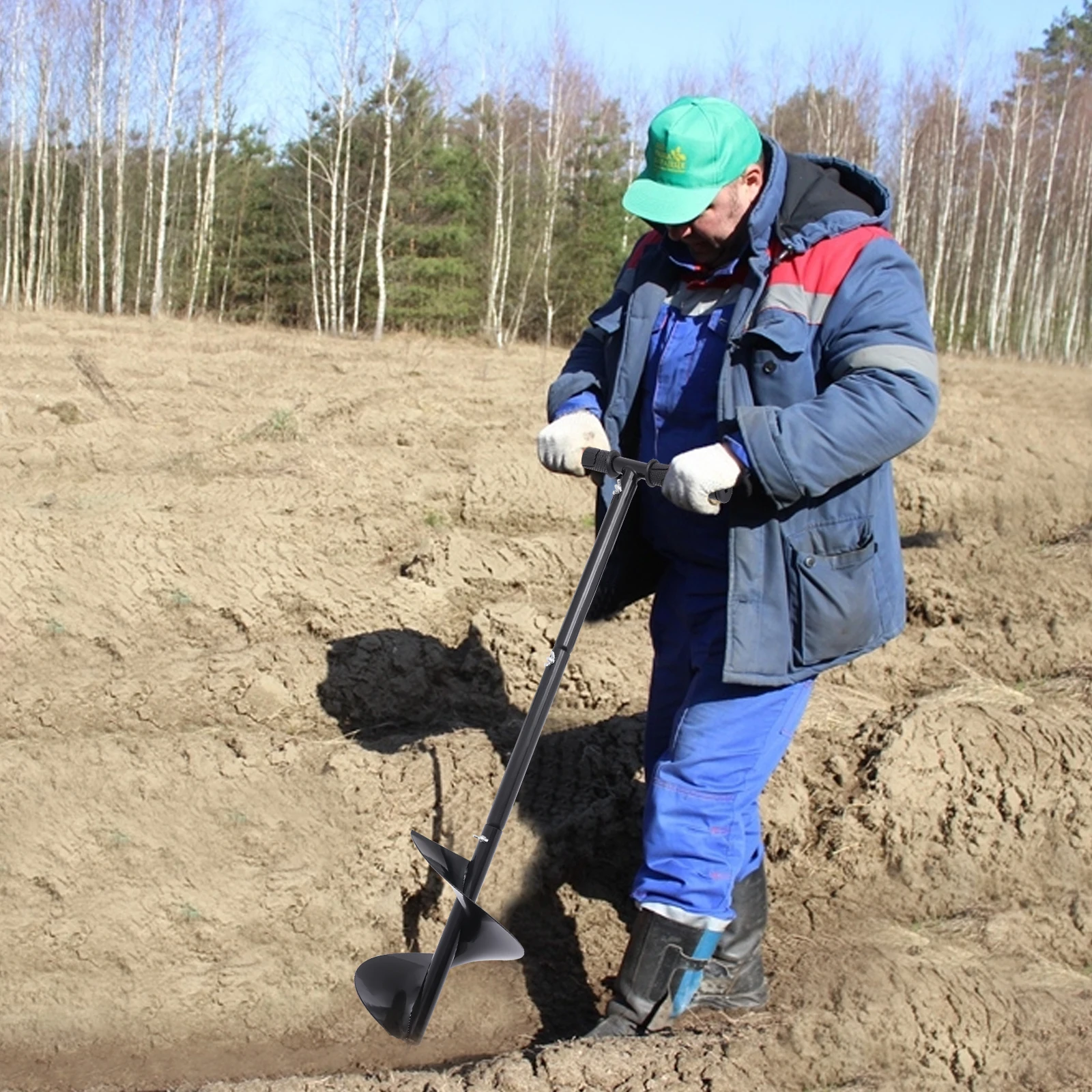 7in Wide Manual Hole Digger - - Post Hole Digger 评论和价格