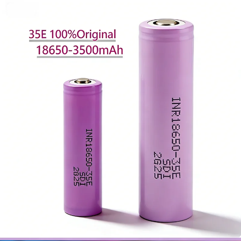 

18650 Batterie 18650 3500mAh 3.7V 25A 18650 Lithium - Ion De Haute Puissance D’origine, Outil Electrique 35E INR
