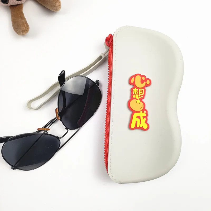 2025 Silikonowa torba na okulary z zamkiem błyskawicznym Wodoodporna torba na monety kosmetyczne Etui dla kobiet Dziewczęta Candy Color Dustproof Glasses B1