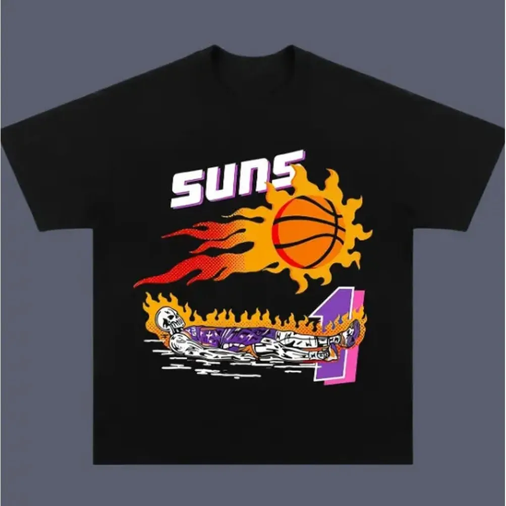 Skull Devin Booker Vintage Tee, Devin Booker T-Shirt, Unisex Basketball Shirt, Graphic Tees, Sweatshirt Menswear Womenswear Streetwear