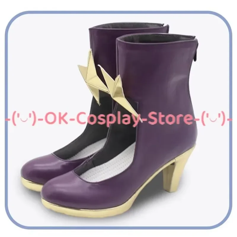 [حسب الطلب] أحذية تنكرية للفتيات السحريات Hiiragi Utena أزياء لعب الأدوار أنيمي الدعامة لحفلات الهالوين أحذية من الجلد الصناعي