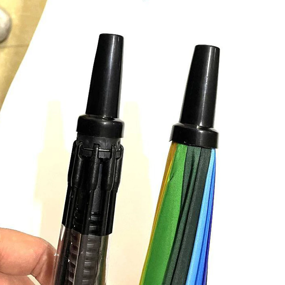 

2pcs Pole Umbrella Top Hat Thick Repair Caps Shockproof Wear Resistant Easy Install Strong Grip Outdoor Rainproof