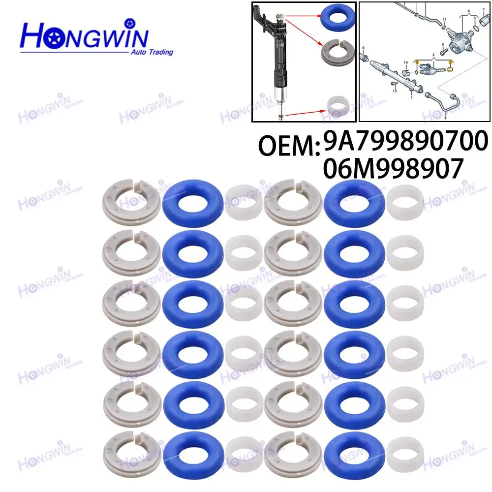 

4/8/12 компл. 9A799890700 06M906036M 06M906036AQ уплотнение топливной форсунки для VW ARTEON 3H7 3H8 ALLTRACK MPV SAB Skoda FABIA III NJ3