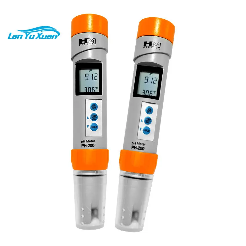 HM Digital PH-200 Water Quality Tester Pen Temperature PH Meter with Automatic Calibration Function