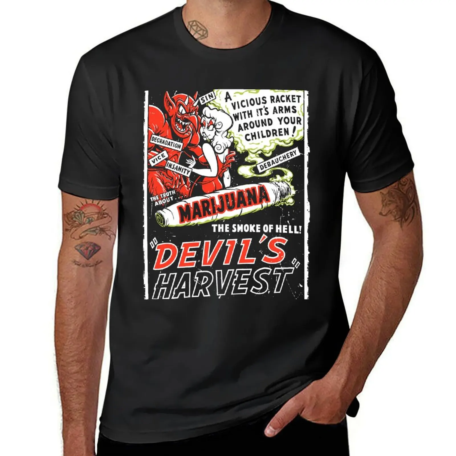 DEVIL'S HARVEST T-Shirt new edition vintage clothes t shirts men