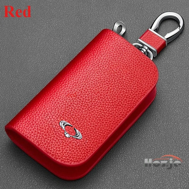 Car Leather Key Case Zipper Key Cover for SsangYong Rexton Tivoli Korando Turismo Torres EVX Musso Actyon Remote
