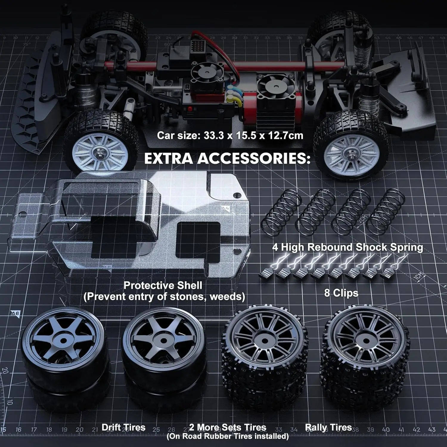 HYPER GO MJX 14303 14304 65 كم/ساعة بدون فرش 1/14 RC سيارة 4WD 2.4G سيارة تحكم عن بعد عالية السرعة على الطرق الوعرة سباق السيارات هواية RC اللعب