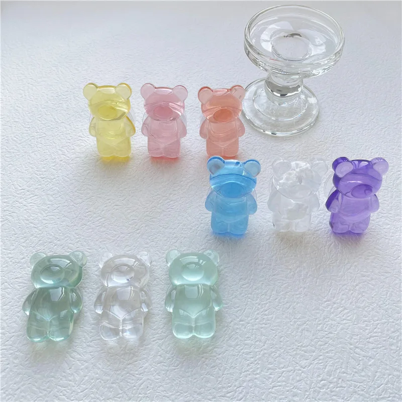 Korea Glitter Bear Cell Phone Holder Grip Tok Bracket for iPhone Samsung Xiaomi Foldable Car Folding Mobile Socket Stand