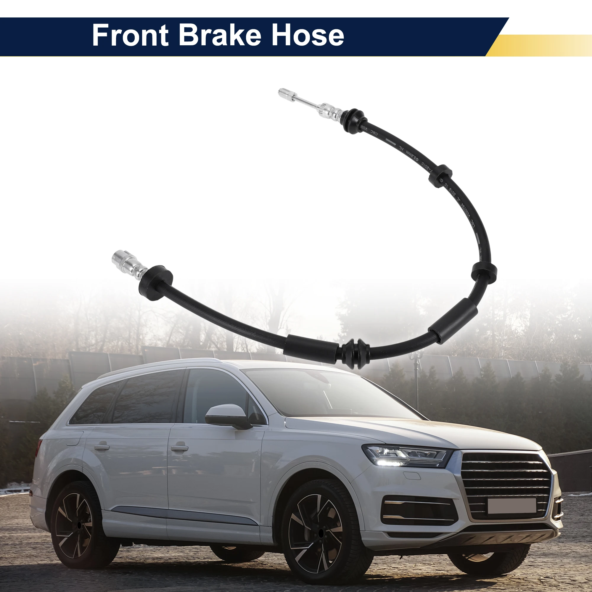 

Передний тормозной шланг UXCELL для Audi Q7 2017-2025, тормозной гидравлический шланг No 4M0611707E