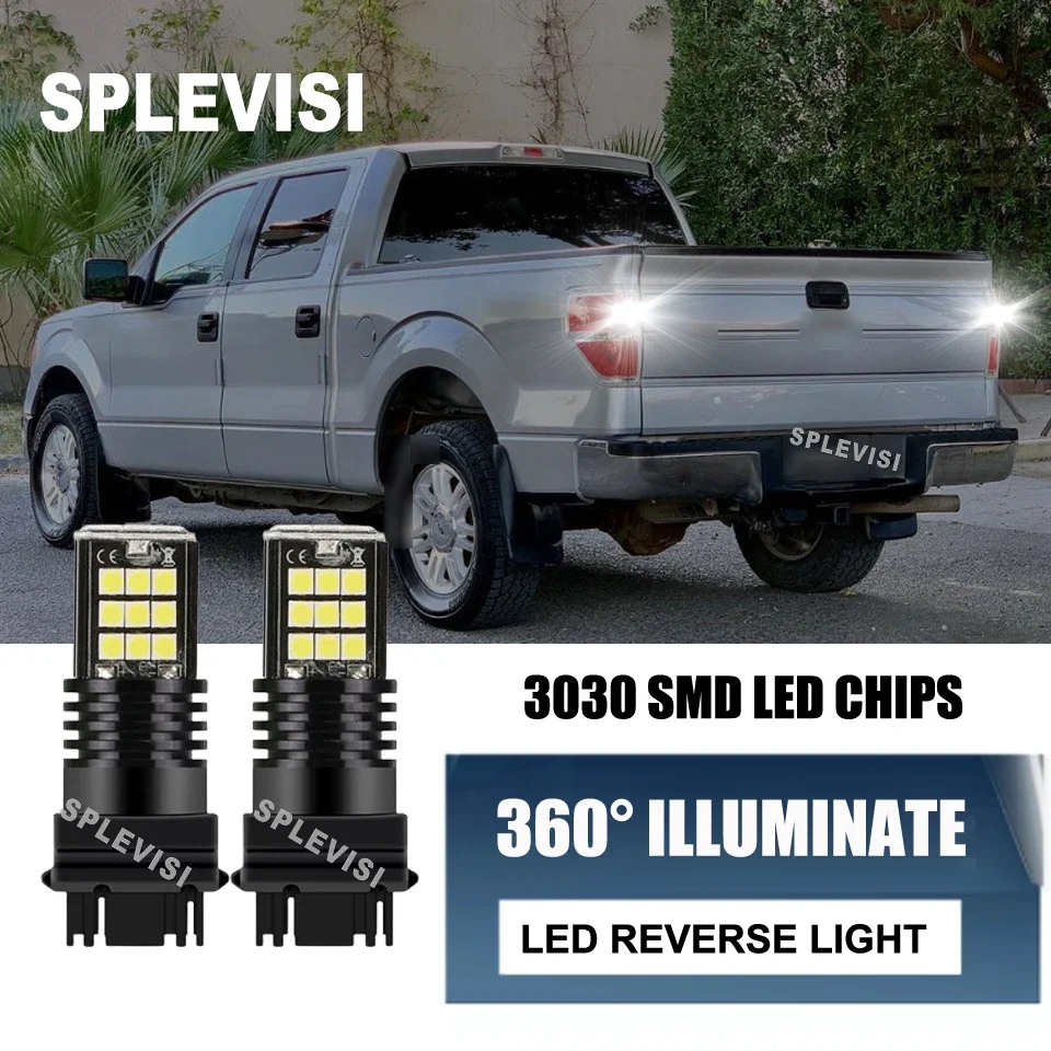 

2x 3156 3157 LED Backup Reverse Lights Power saving For Ford F-150 1991-2017 2016 2015 2014 2013 2012 2011 2010 2009 2008