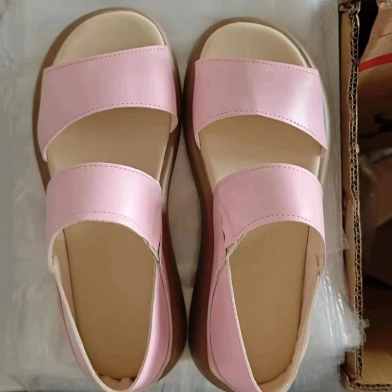 New Flat Bottom Women Open Toe Sandals Fashion Hollow Out Soft Sole Casual Beach Sandals Shoes for Women Sandalias De Mujer 2026