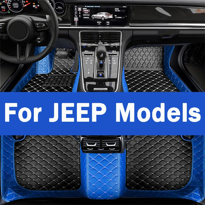 Car FloorMat For JEEP Compass Wrangler Grand Cherokee Renegade Patriot Liberty Commander Wagoneer CarAccessories