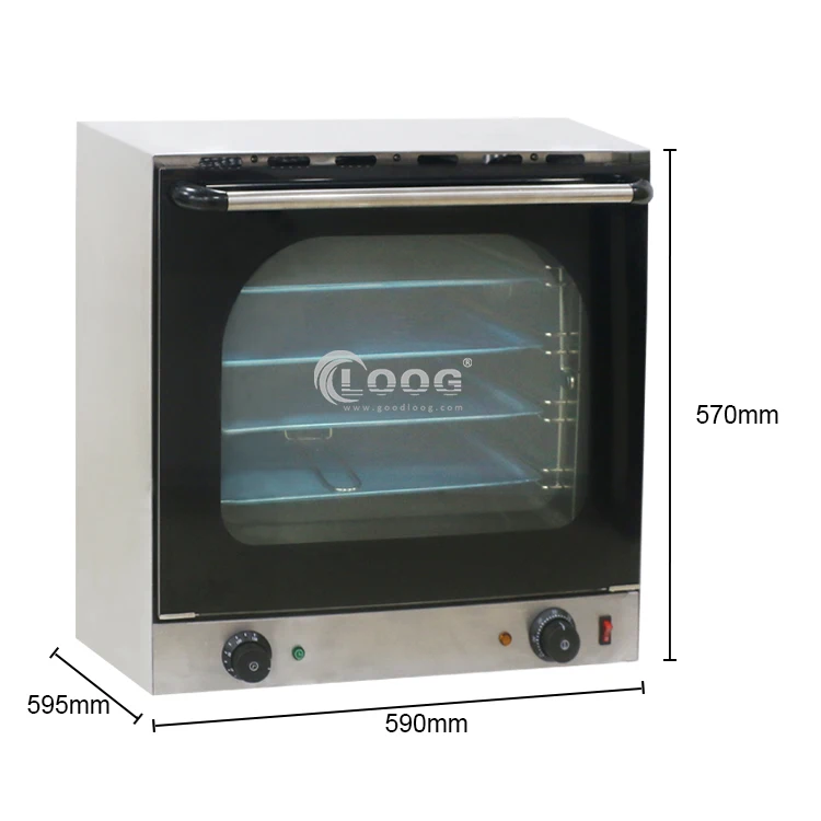 Popular Pizza Bread Baking Steam Oven Machine Countertop Hot Air 4 Trays Commercial Electric Convection Oven 220V