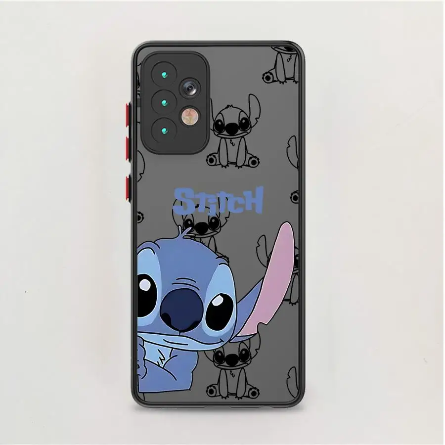 Disney Stitch Angle Lover Phone Case for Xiaomi Redmi Note 12 13 Pro 9S 12S 9T 9 10 Pro 10S 11 Pro 11S 11T Shockproof Cover