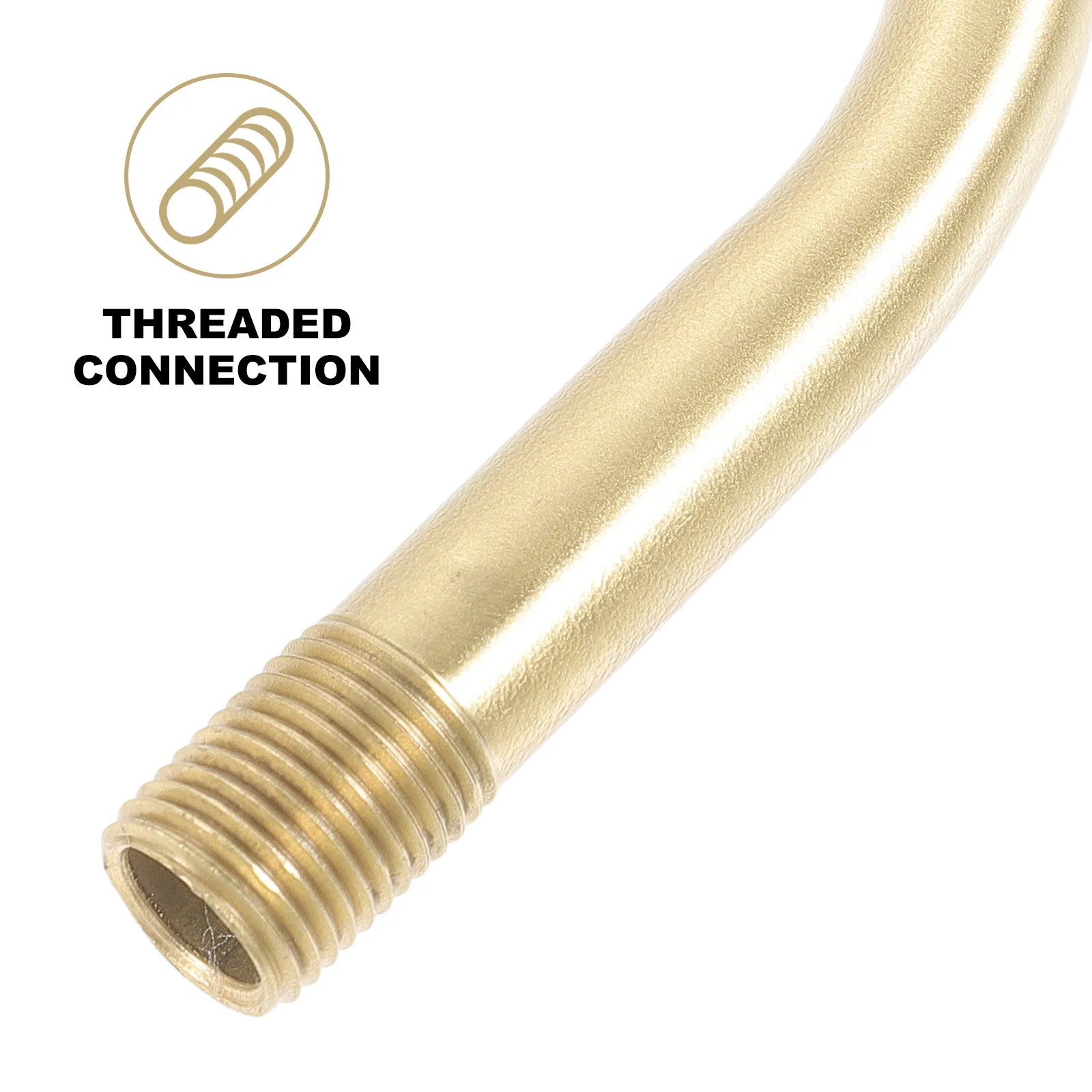 

Sturdy Copper Curved Stem Replacement Lighting Fixture Part Wall Lamp Repair Kit Hollowed Lightweight Threaded Connection Sealed