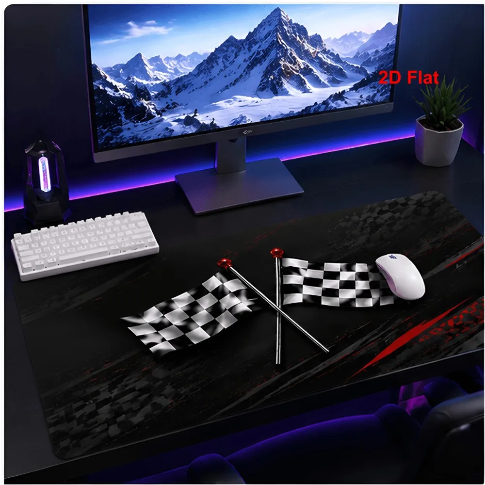 Original printed design multi-functional simple style game mat with black and red patterns alfombrillas para escritorio