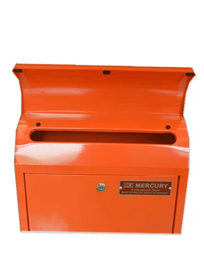 Hot Selling Japanese Style Orange Steel Mailbox Metal Letter Box Wall Mount Post Box for Decoration